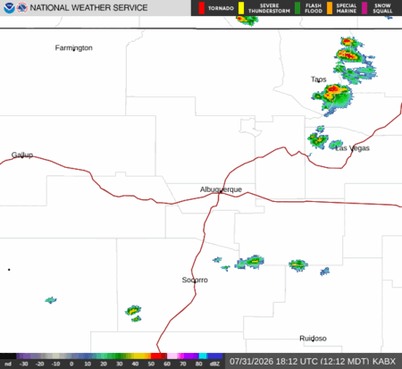 latest image of Albuquerque,NM. radar