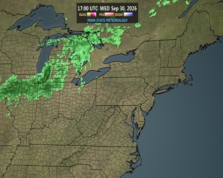 latest image of Northeast radar