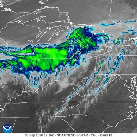 latest image of Central Great Lakes IR
