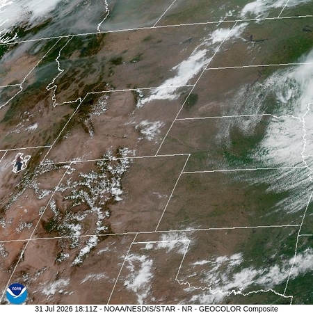 latest image of Northern Rockies geocolor