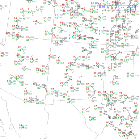 latest image of Alburquerque,NM. obs