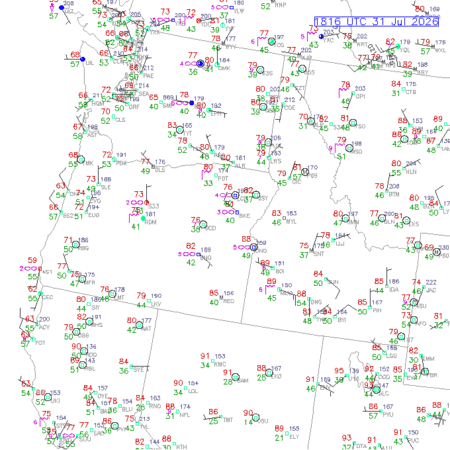 latest image of Lewiston,ID. obs